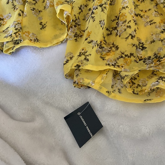 INC sheer floral boho blouse NWT Small Macys - Picture 3 of 9